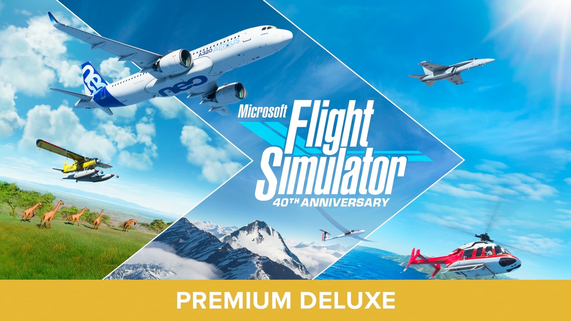 Background image for Microsoft Flight Simulator Premium Deluxe 40th Anniversary Edition
