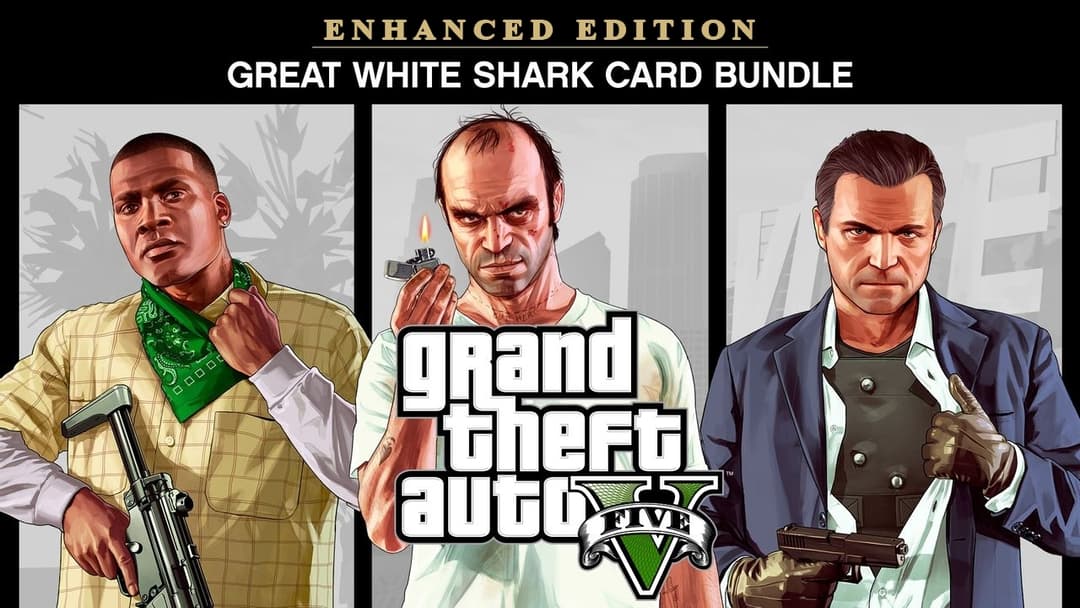 Grand Theft Auto V: Enhanced & Great White Shark Card cover image