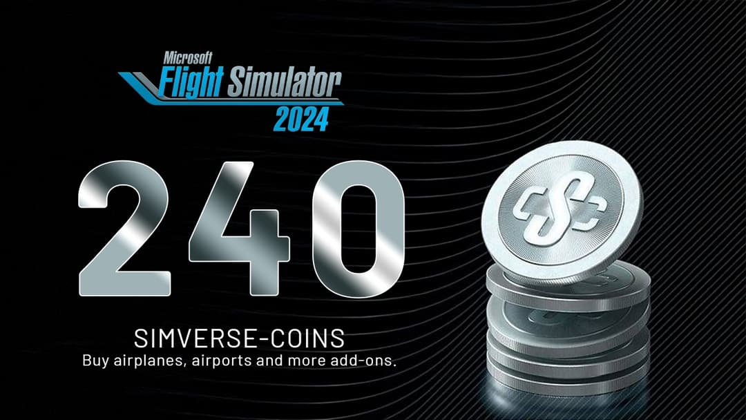 Microsoft Flight Simulator 2024 - 240 Simverse Coins cover image