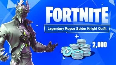 Fortnite Legendary Rogue Spider Knight Outfit + 2000 V-Bucks