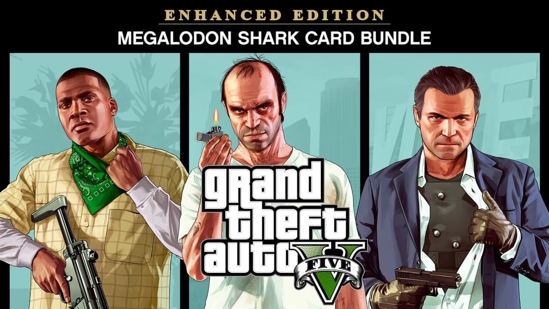 Grand Theft Auto V: Enhanced & Megalodon Shark Card cover image