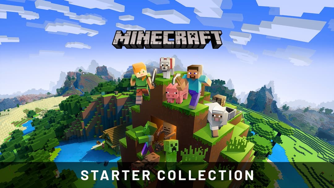 Minecraft Starter Collection (Xbox One - playable on Xbox Series X|S, Europe) cover image
