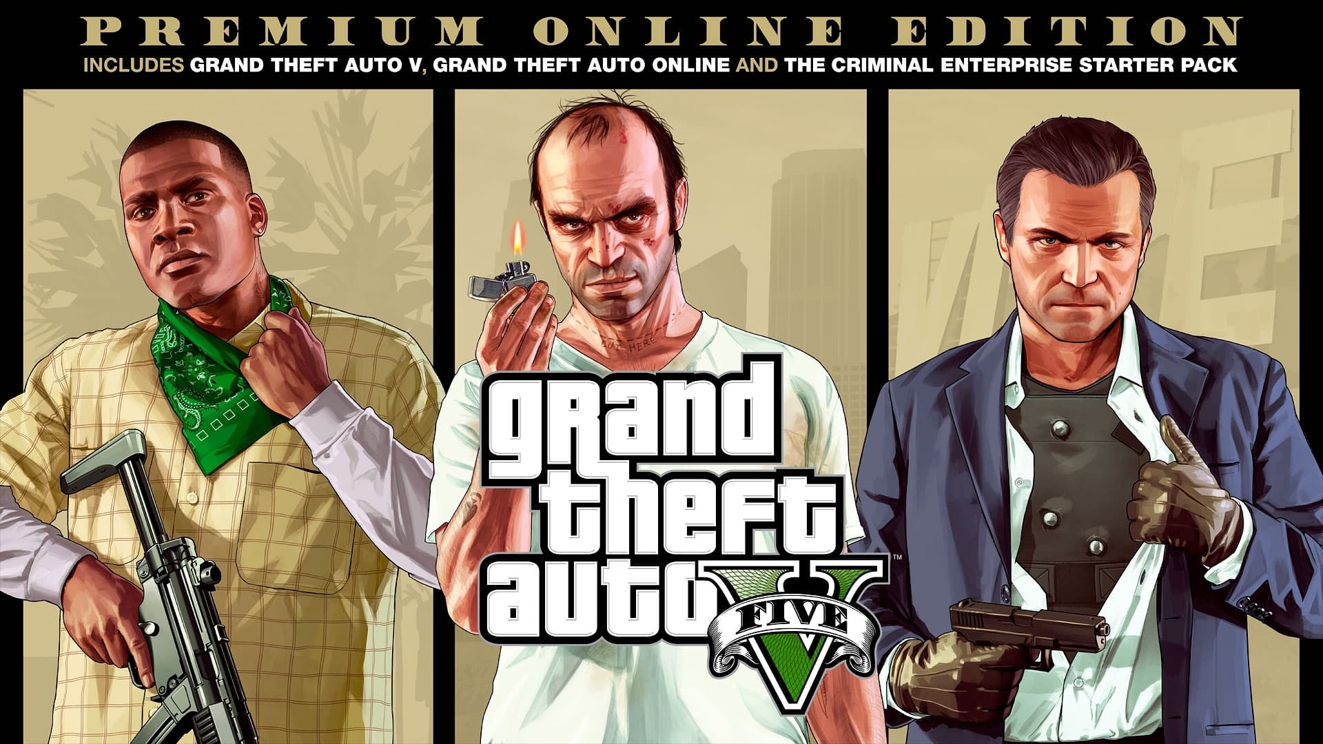 Background image for Grand Theft Auto V: Premium Online Edition