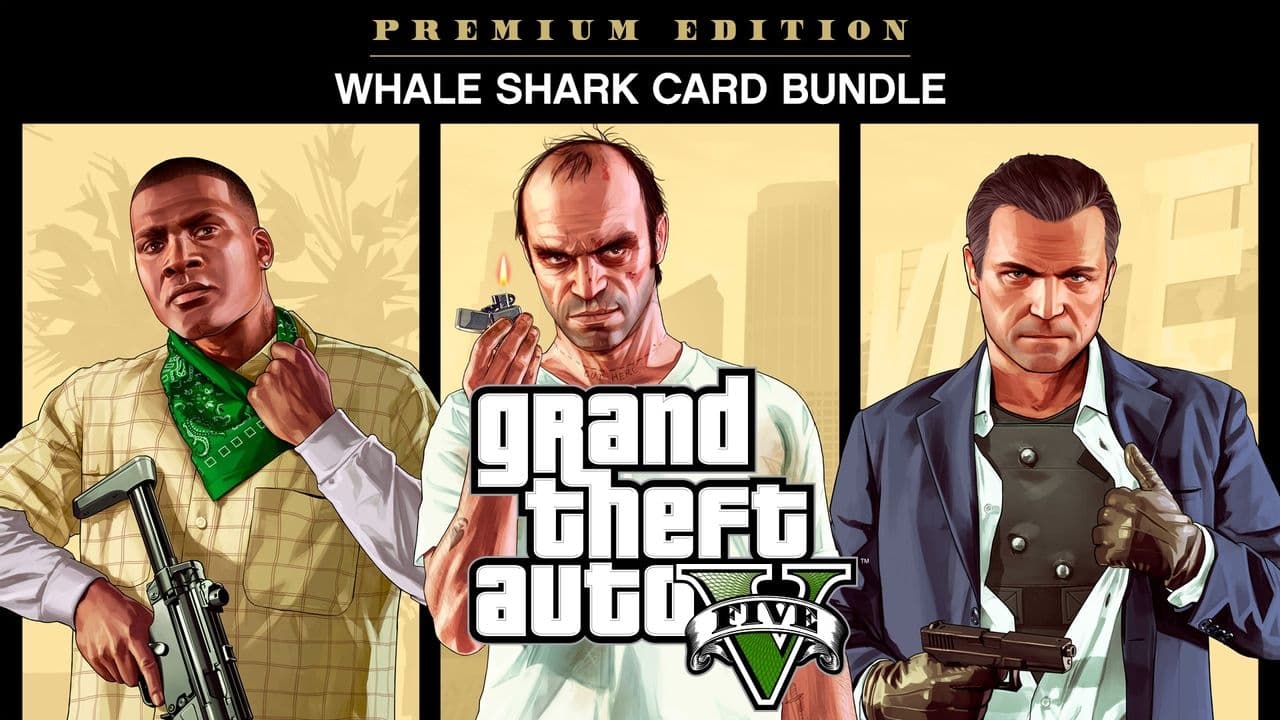 Background image for Grand Theft Auto V: Premium Edition & Whale Shark Card Bundle (Xbox One - playable on Xbox Series X|S)