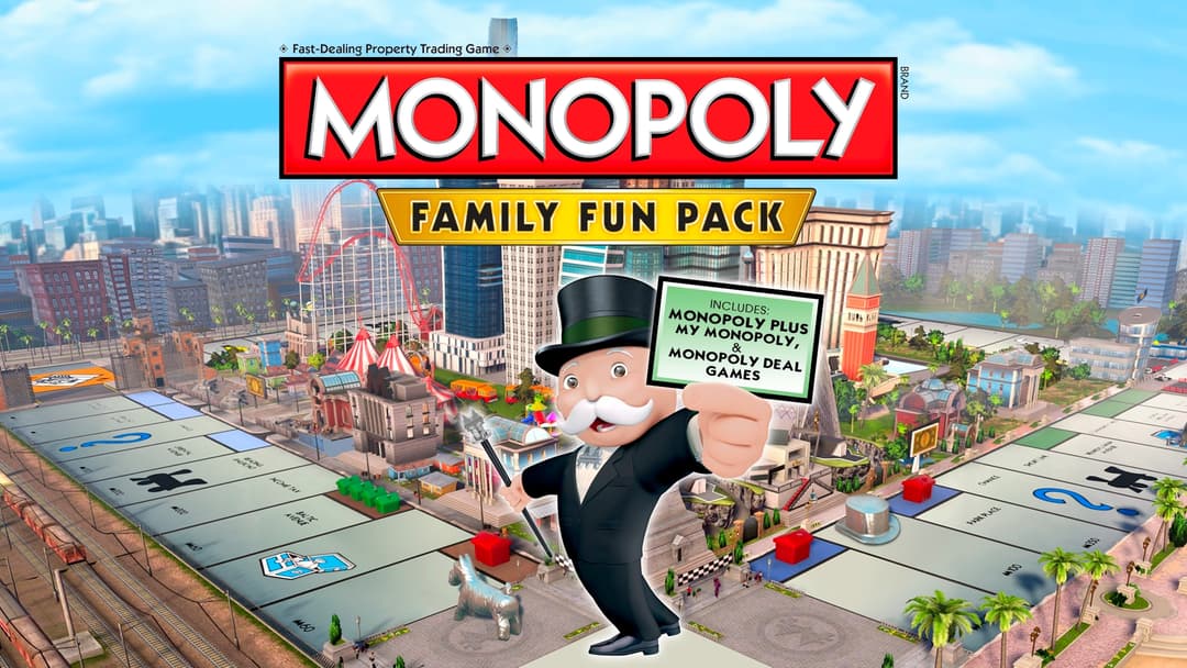 Monopoly Family Fun Pack (Xbox One - playable on Xbox Series X|S, United States) cover image